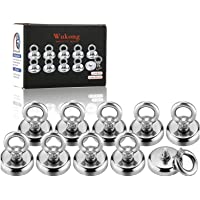 Wukong Imanes de Neodimio-Diámetro 32MM X Altura 35MM ganchos magneticos 30kg Fuerza de Tracción Imán Redondo (10 Piezas…